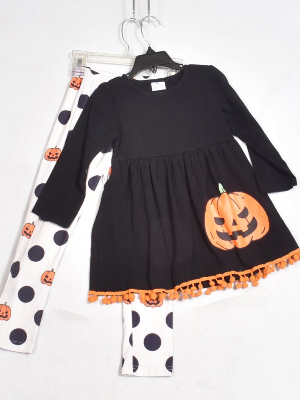 Girls Halloween Outfit Jack O Lantern Pumpkin Size XL